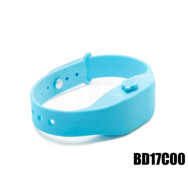 BD17C00 Braccialetto per igienizzante o disinfettante in silicone swatch