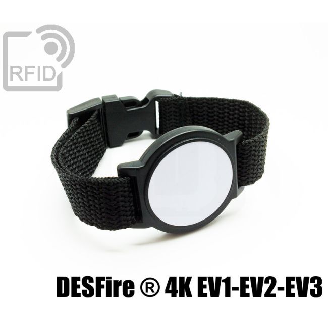 BR01C10 Braccialetti RFID ABS tondo NFC Desfire ® 4K Ev1-Ev2-Ev3 thumbnail