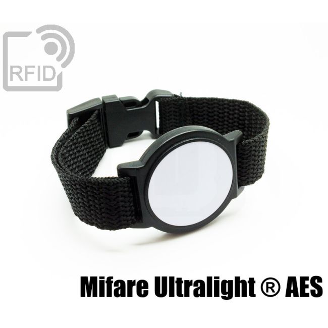 BR01C84 Rounded ABS RFID wristbands NFC Mifare Ultralight ® AES