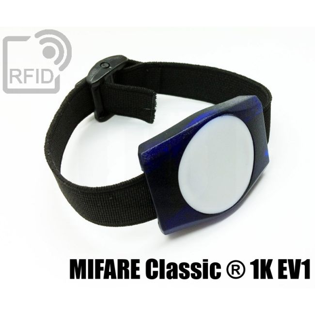 BR02C08 Braccialetti RFID ABS rettangolare Mifare Classic ® 1K Ev1 swatch