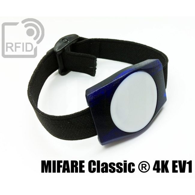 BR02C09 Braccialetti RFID ABS rettangolare Mifare Classic ® 4K Ev1 thumbnail