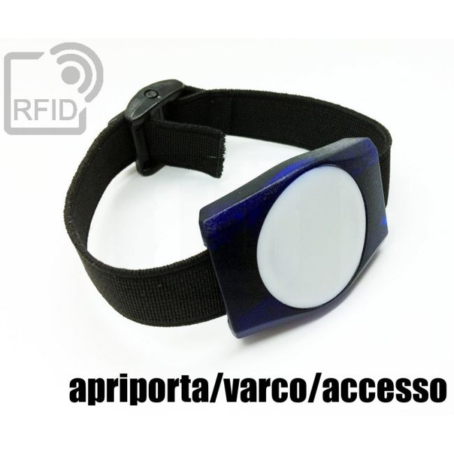 BR02C71 Pulseras RFID ABS rectangulares apriporta-varco-accesso swatch