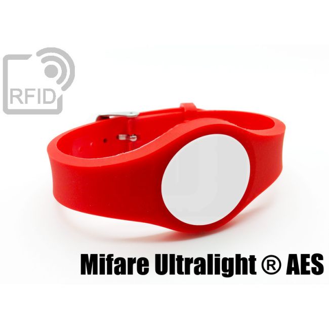 BR03C84 Adjustable RFID wristbands NFC Mifare Ultralight ® AES