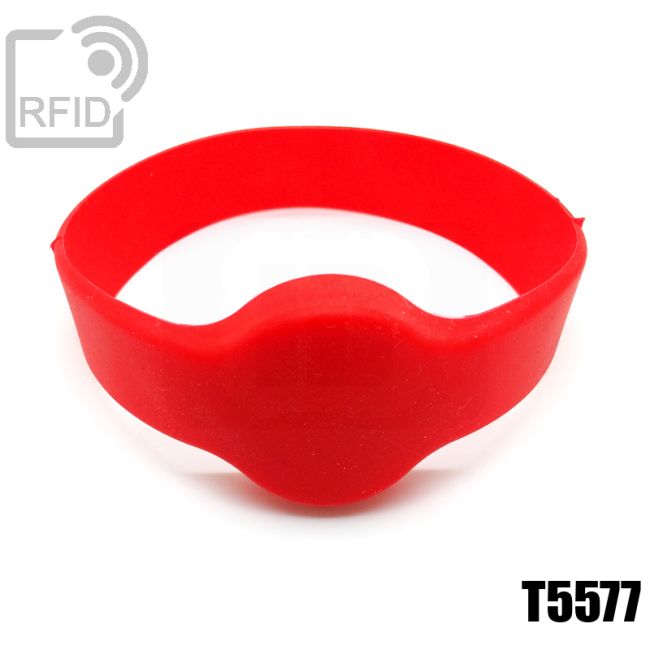 BR04C40 Round silicone RFID wristbands T5577 swatch