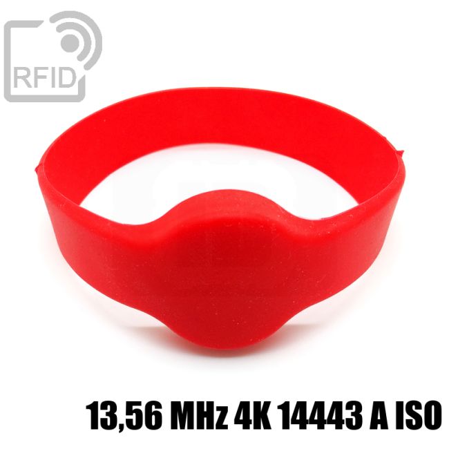 BR04C45 Pulseras RFID de silicona redondas 13