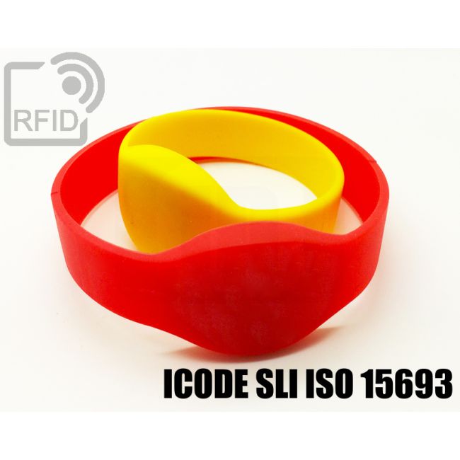 BR05C11 Braccialetti RFID silicone ovale NFC ICode SLI iso 15693 thumbnail