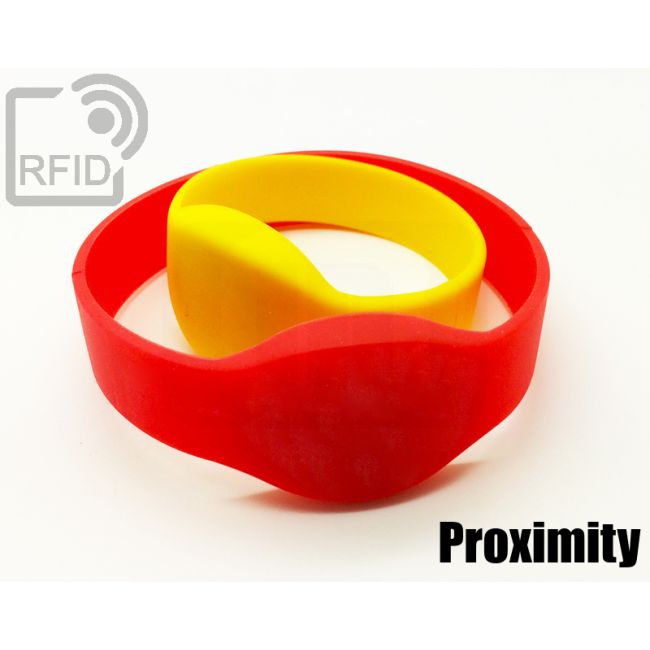 BR05C76 Pulseras RFID de silicona ovaladas proximity thumbnail