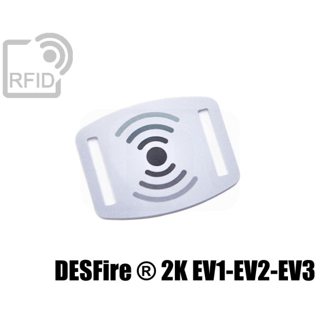 BR06C44 Slider RFID per braccialetti 15 mm NFC Desfire ® 2K EV1-EV2-EV3 thumbnail