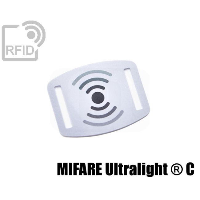 BR06C47 Slider RFID per braccialetti 15 mm NFC Mifare Ultralight ® C thumbnail
