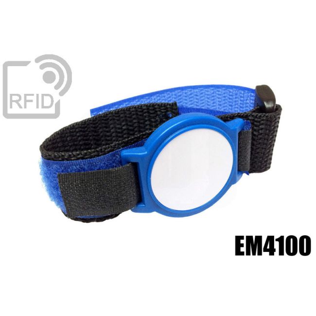 BR08C16 Braccialetti RFID ABS velcro EM4100 thumbnail