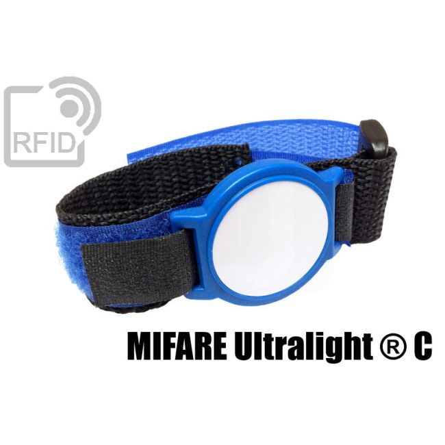 BR08C47 Braccialetti RFID ABS velcro NFC Mifare Ultralight ® C thumbnail