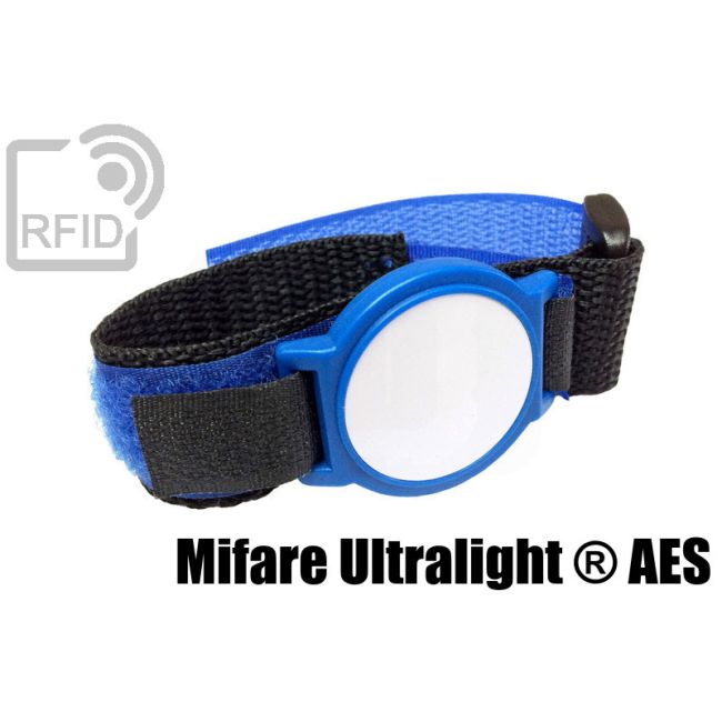 BR08C84 RFID ABS velcro wristbands NFC Mifare Ultralight ® AES
