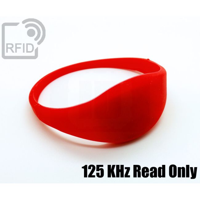 BR09C19 Braccialetti RFID silicone sottile 125 KHz Read Only thumbnail