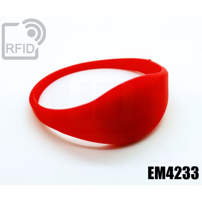 BR09C84 Thin silicone RFID wristbands NFC Mifare Ultralight ® AES