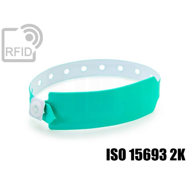 BR12C24 Pulseras RFID de vinilo desechables NFC ISO 15693 2K swatch
