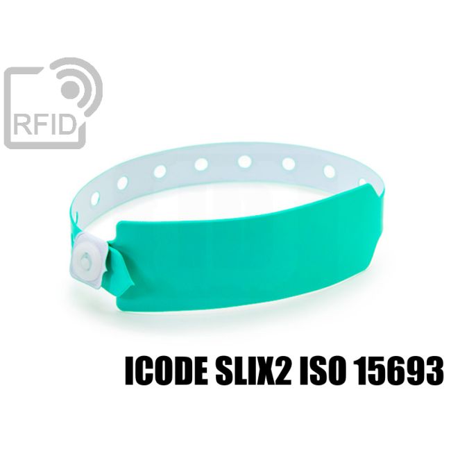 BR12C85 Braccialetti RFID vinile monouso NFC ICode SLIX2 iso 15693 thumbnail