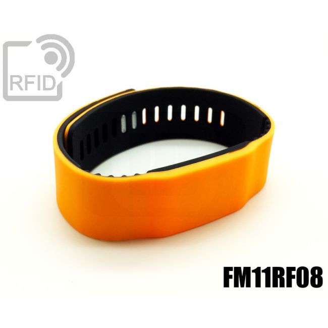 BR14C07 Braccialetti RFID silicone bicolore FM11RF08 thumbnail