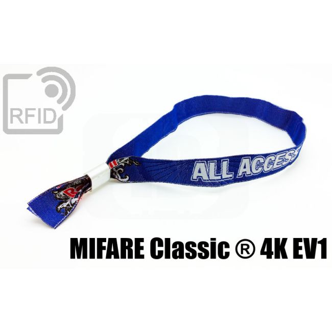BR15C09 Fabric RFID wristbands Mifare Classic ® 4K Ev1 swatch