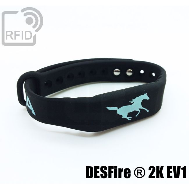 BR16C49 Braccialetti RFID silicone fitness NFC ST25TV64K ISO 15693 swatch