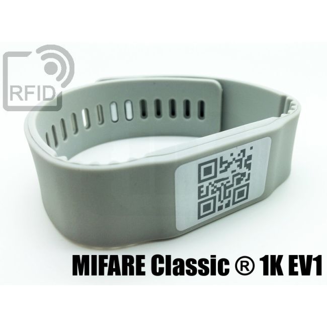 BR17C08 Braccialetti RFID silicone banda Mifare Classic ® 1K Ev1 thumbnail
