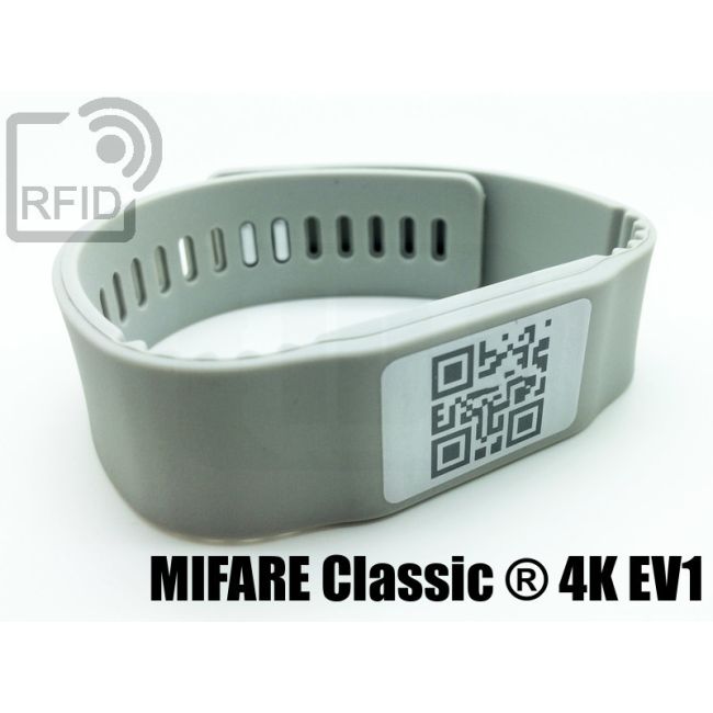 BR17C09 Braccialetti RFID silicone banda Mifare Classic ® 4K Ev1 thumbnail