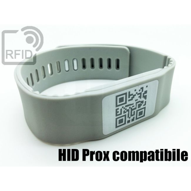 BR17C76 Braccialetti RFID silicone banda HID Prox compatibile thumbnail