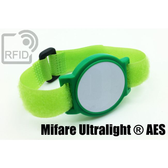 BR18C84 Bracelets RFID ABS auto-agrippants NFC Mifare Ultralight ® AES