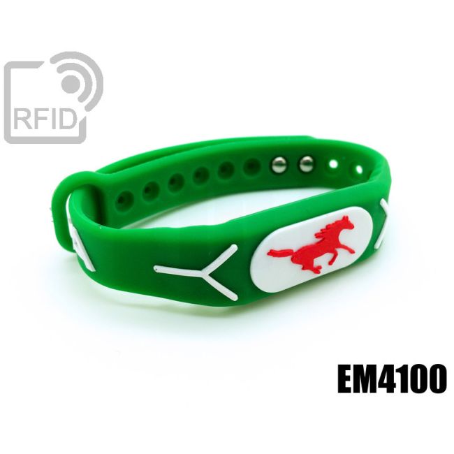 BR19C16 Braccialetti RFID silicone rilievo EM4100 thumbnail