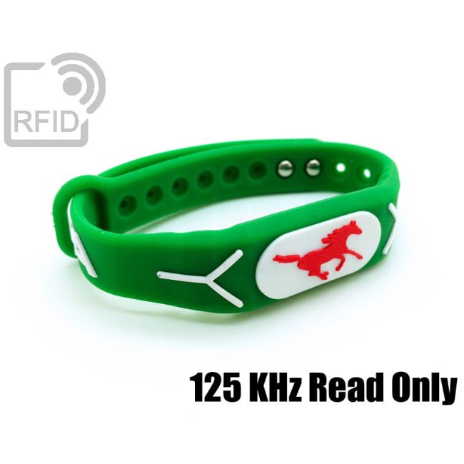 BR19C19 Braccialetti RFID silicone rilievo 125 KHz Read Only thumbnail