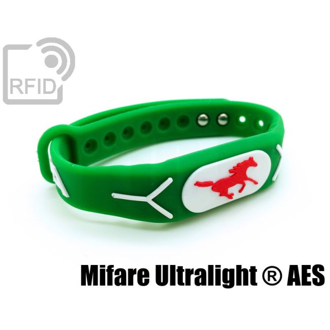 BR19C84 Embossed silicone RFID wristbands NFC Mifare Ultralight ® AES