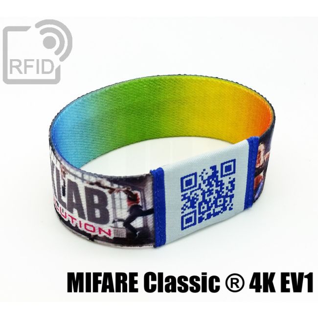 BR21C09 Braccialetti RFID elastico 25 mm Mifare Classic ® 4K Ev1 thumbnail