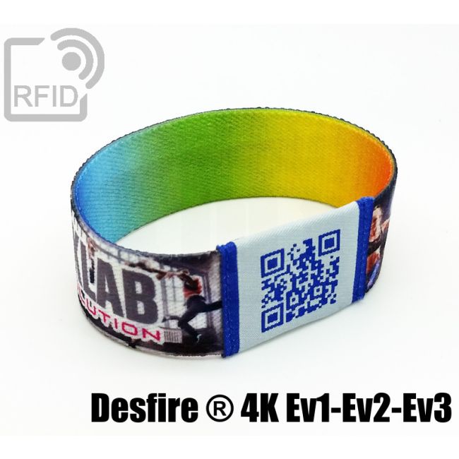 BR21C10 25 mm elastic RFID wristbands NFC Desfire ® 4K Ev1-Ev2-Ev3 swatch