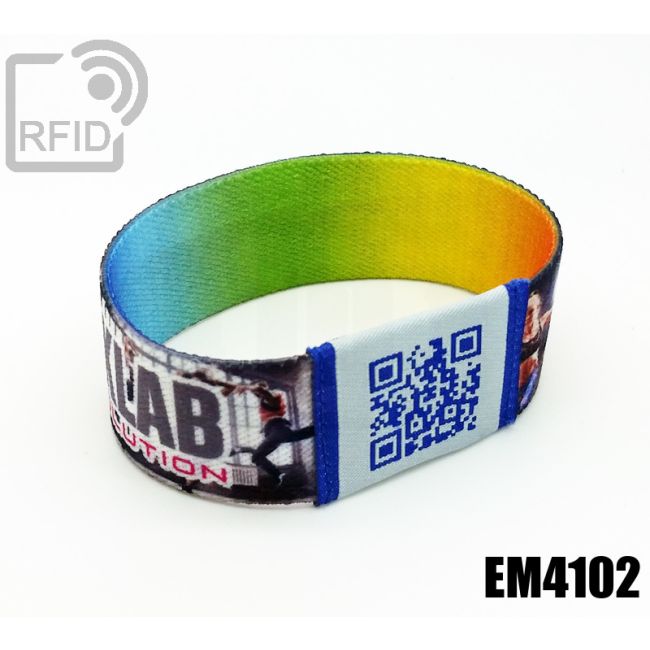 BR21C17 25 mm elastische RFID-Armbänder EM4102 swatch