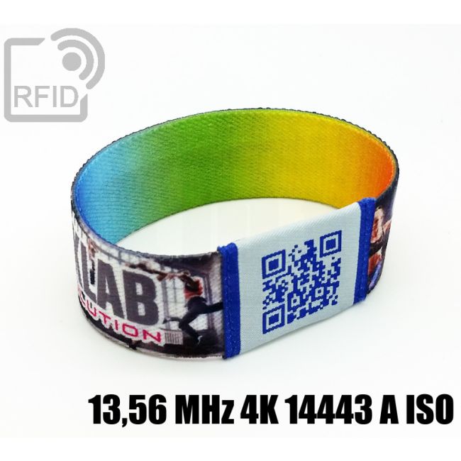 BR21C45 Pulseras RFID elásticas de 25 mm 13