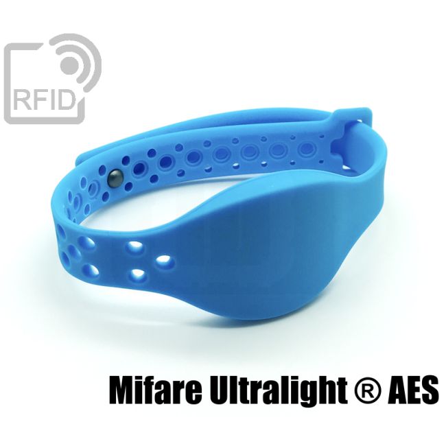BR22C84 Adjustable RFID silicone wristbands NFC Mifare Ultralight ® AES
