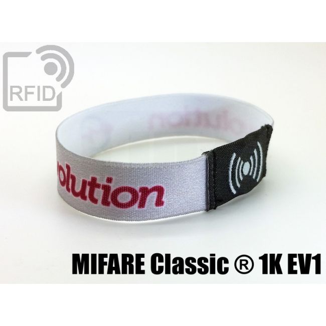 BR23C08 Braccialetti RFID elastico 15 mm Mifare Classic ® 1K Ev1 thumbnail