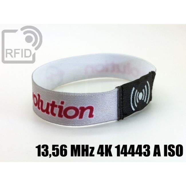 BR23C45 Pulseras RFID elásticas de 15 mm 13