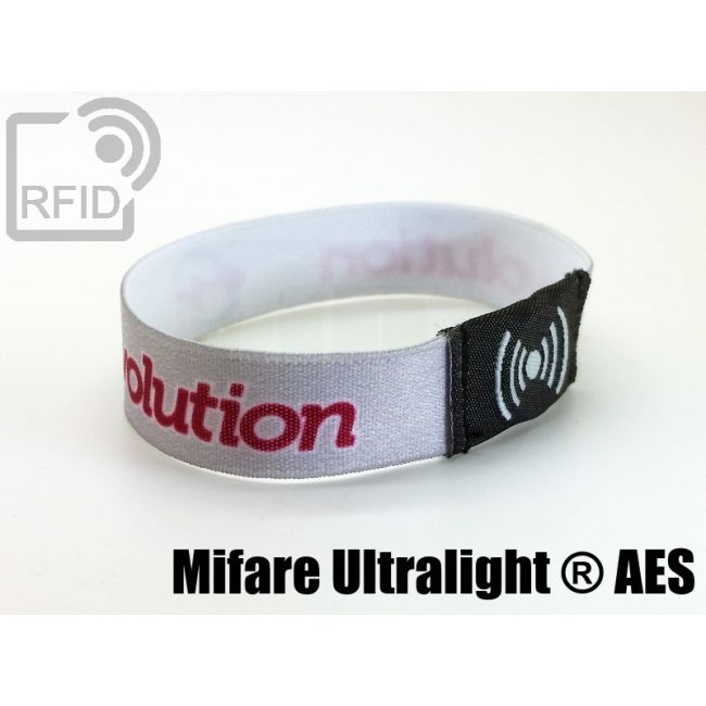 BR23C84 Bracelets RFID élastiques 15 mm NFC Mifare Ultralight ® AES