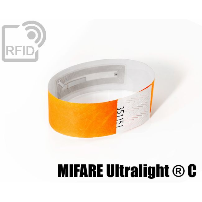 BR25C47 Braccialetti RFID Tyvek ® NFC Mifare Ultralight ® C thumbnail