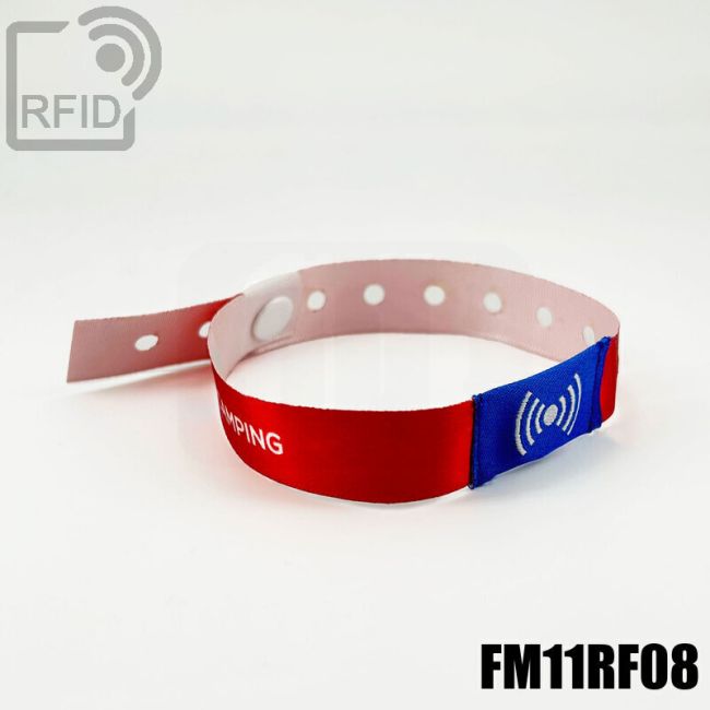 BR26C07 Braccialetti RFID in raso monouso FM11RF08 thumbnail