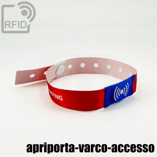 BR26C71 Braccialetti RFID in raso monouso apriporta-varco-accesso thumbnail
