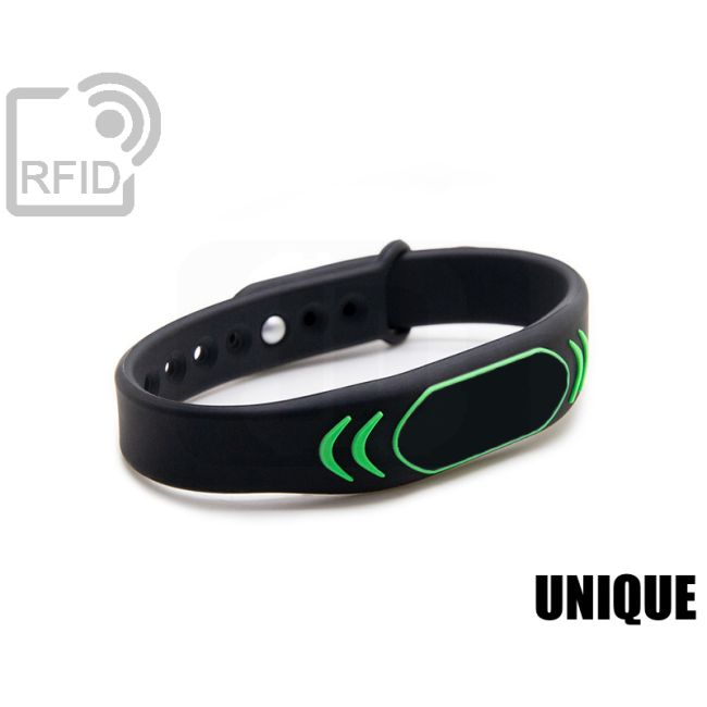 BR27C20 Braccialetti RFID silicone clip metallo Unique thumbnail