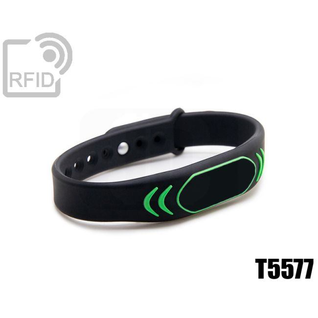 BR27C40 Braccialetti RFID silicone clip metallo T5577 thumbnail