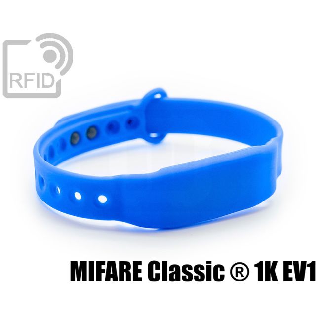 BR28C08 Braccialetti RFID silicone slim clip Mifare Classic ® 1K Ev1 thumbnail