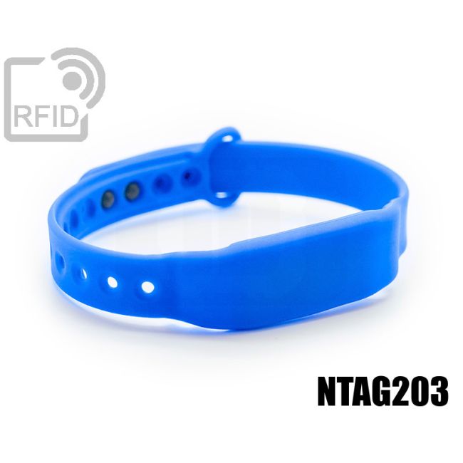 BR28C35 Braccialetti RFID silicone slim clip NFC Ntag203 thumbnail