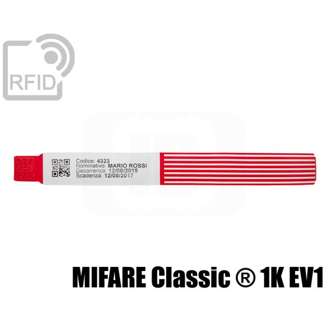BR29C08 Bracciali ospedalieri RFID stampabili Mifare Classic ® 1K Ev1 thumbnail