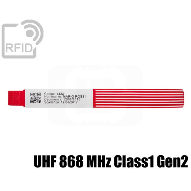 BR29C81 Bracciali ospedalieri RFID stampabili UHF 868 MHz Class1 Gen2 thumbnail