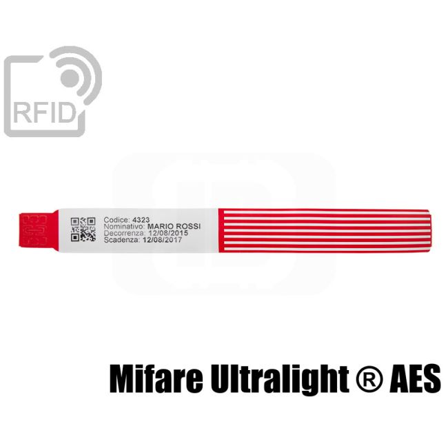 BR29C84 Printable RFID hospital wristbands NFC Mifare Ultralight ® AES