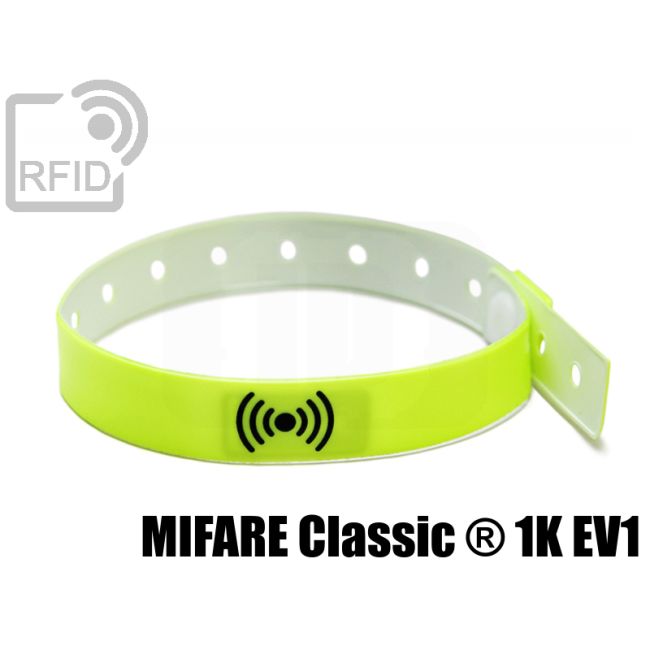 BR30C08 Braccialetti RFID vinile monouso 14 mm Mifare Classic ® 1K Ev1 thumbnail