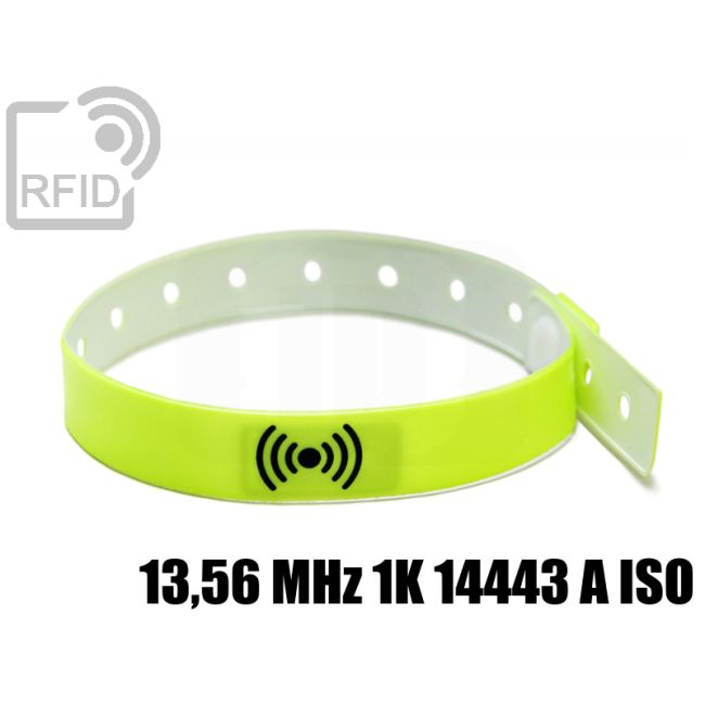 BR30C23 Pulseras RFID de vinilo desechables 14 mm 13